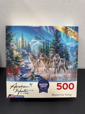 RoseArt Abraham Hunter Moonrise Song 500 Piece Jigsaw Puzzle SALE🔴3/$25🔴